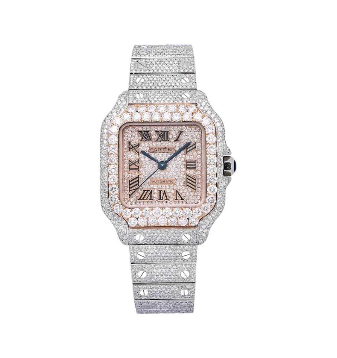 ICED OUT CARTI SANTOS ROSE GOLD