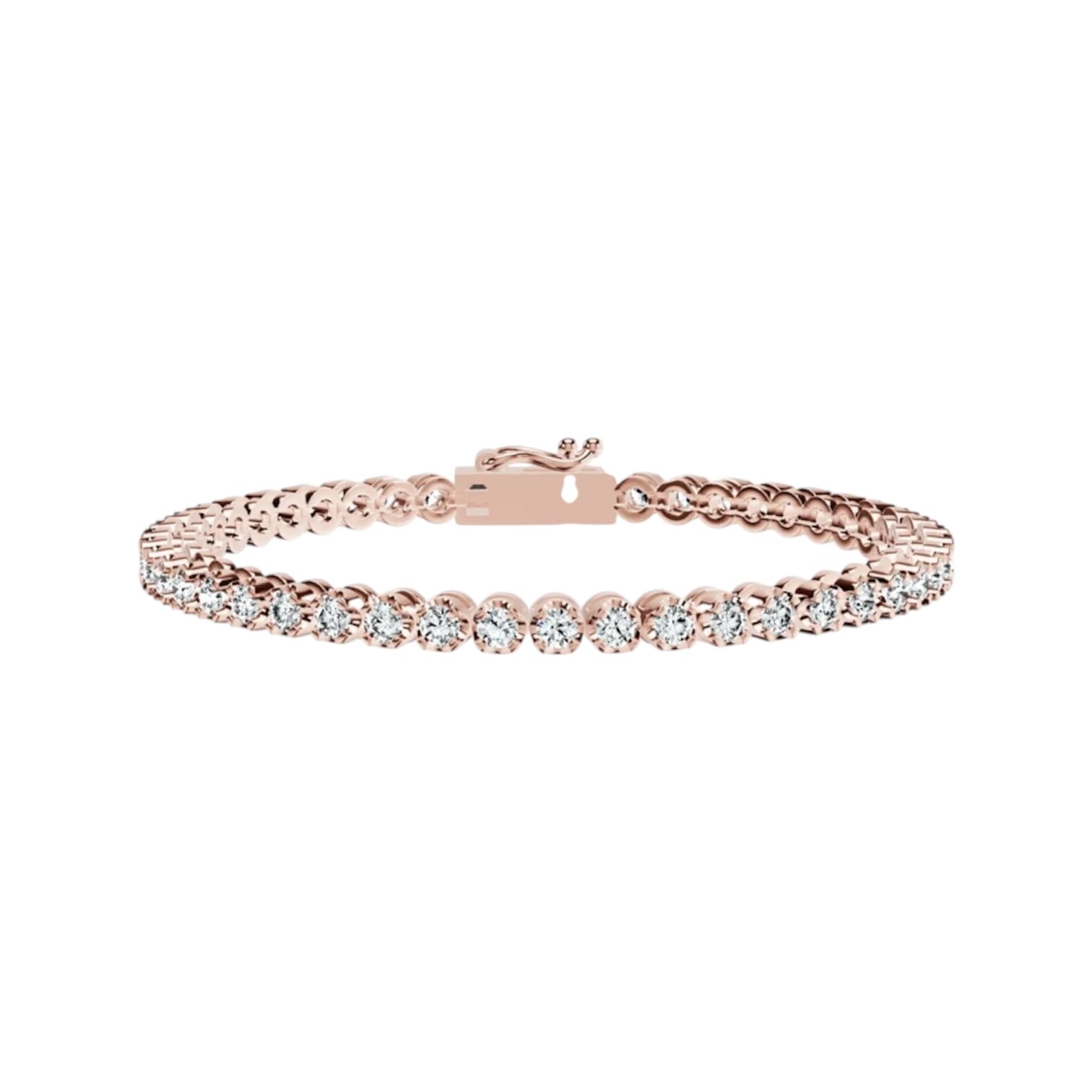 VVS TENNIS BRACELET ROSE GOLD